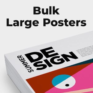 stack of bulk large poster prints